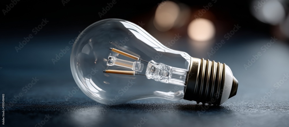 Poster a dark technological background serves as the setting for a light bulb that houses a complex digital
