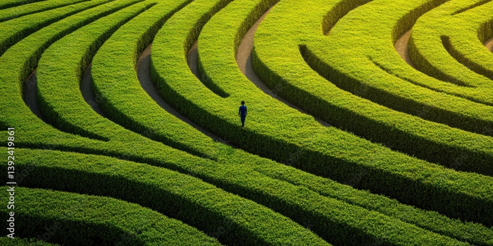 Aufkleber navigating complexity immersive mindfulness landscape of strategic decision-making - next-gen leader