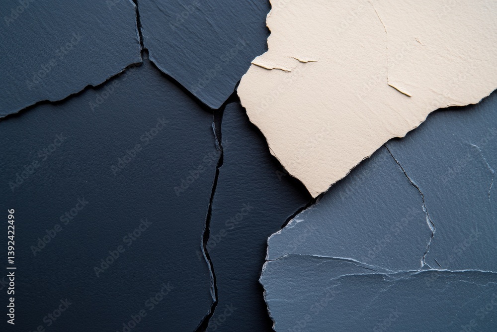 Poster textural minimalism fractured surface design exploring material tension, contemporary architectural 