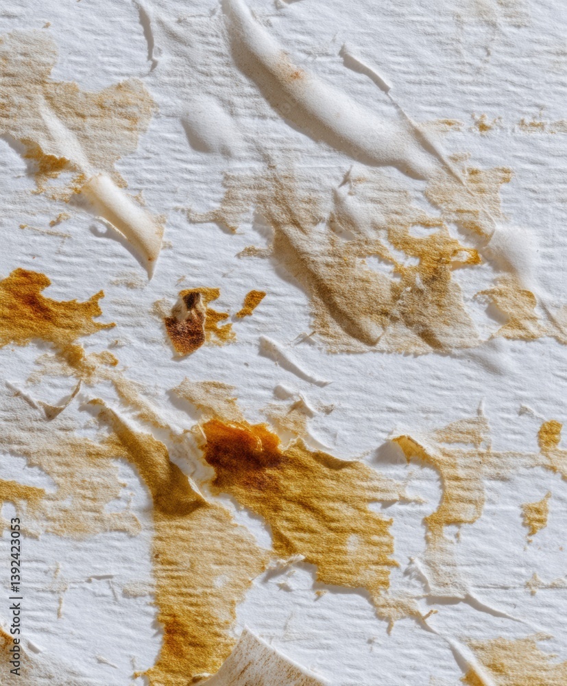 Poster Post-Digital Texture Exploration Analog Printer Paper Degradation - Innovative Visual Storytelling for Creative Industries and Experimental Design
