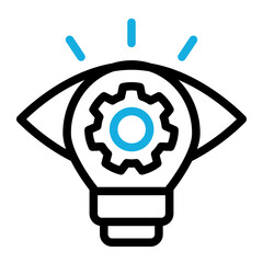 Vision Icon Line Color Style for Startup Business Pack Icon Themes