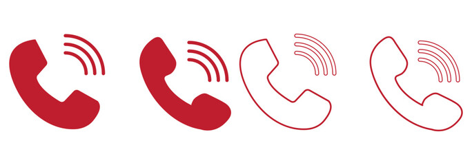 flat icon, phone icon, call icon, phone and call icon set vector.