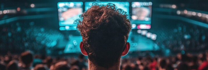 Immersive Esports Experience Gen Z Digital Culture Converges at High-Energy Competitive Gaming Arena with Cinematic Audience Engagement and Technological Spectacle