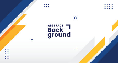 Modern blue yellow abstract presentation background with business corporate concept for design template