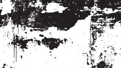 Vector grunge abstract texture. Effect old wall cemet texture background. Black blot with splashes. Vector illustration