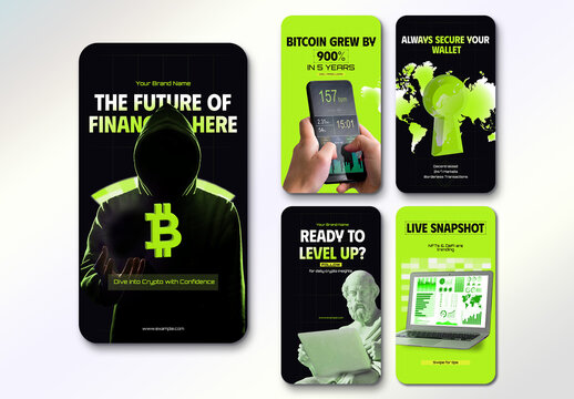 Cryptocurrency Social Media Post Layout