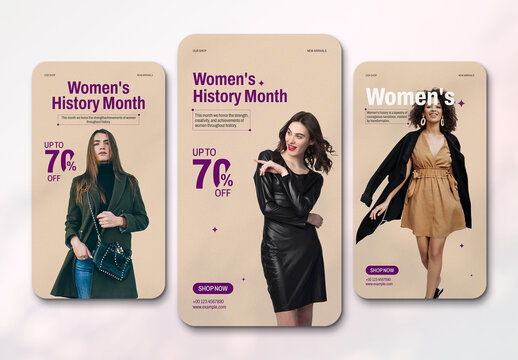Women's History Month Social Media Layout