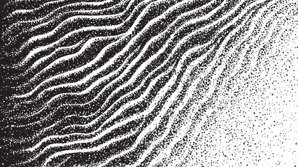 Grunge Splattered Vector Texture Light black and white grunge background. Abstract texture of dust