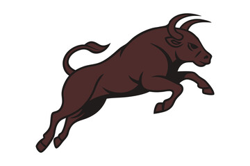 Black vector silhouette illustration of a running wild horse animal