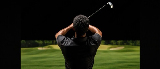 High-Performance Athletic Training Immersive Golf Simulator Experience Revealing Next-Gen Digital Performance Optimization for Elite Sports Technology