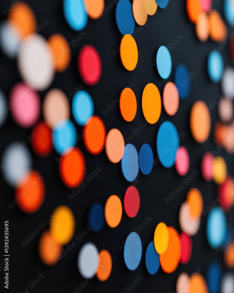 Poster chromatic rhythm vibrant digital abstraction revealing innovative design trends in modern visual com