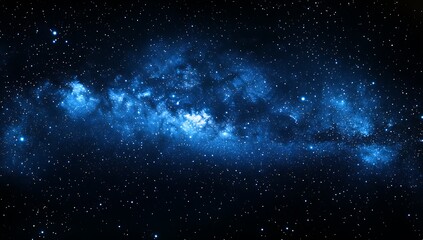 Naklejka premium Celestial Nebula Cosmic Dust Starscape. (2)