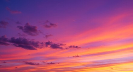 Obraz premium Celestial Canvas at Twilight's Embrace AI Generated