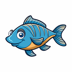 fish on a white background