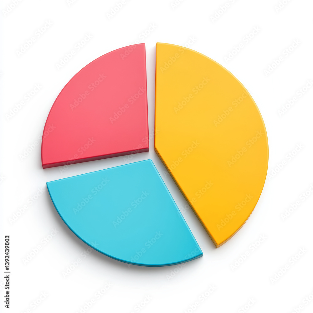 Poster creative colorful pie chart design digital art modern environment abstract viewpoint data visualizat