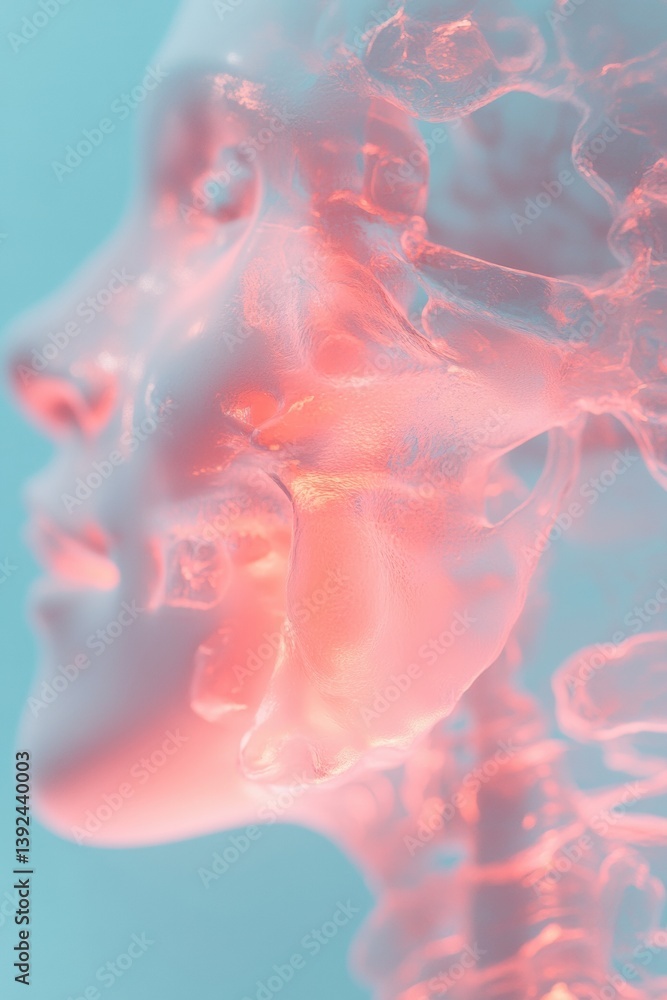 Poster neurosensory symphony ethereal anatomical visualization of perfume day neurological pathways - immer