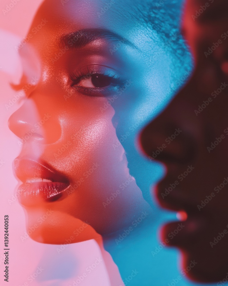Aufkleber pan american day chromatic unity vibrant gradient portraits redefining cultural diversity in digital