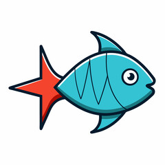 vector illustration of a fish