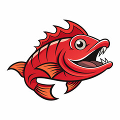 fish on a white background