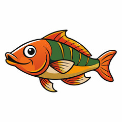 goldfish isolated on white