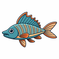 fish on a white background