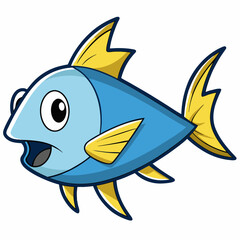 cartoon fish vector illustration