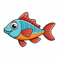 fish on a white background