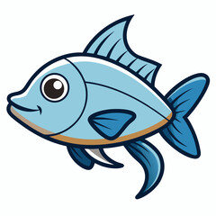 Fototapeta premium fish on a white background
