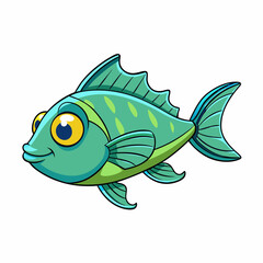 fish on a white background