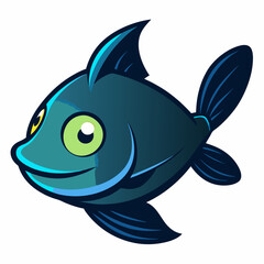 vector illustration of a fish