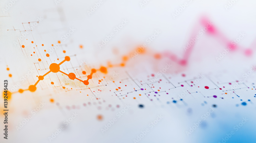 Poster data visualization trends business sector infographic abstract environment digital perspective moder