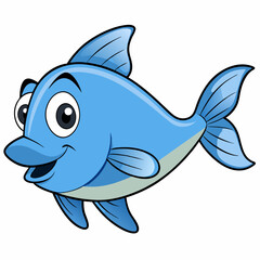 Fototapeta premium vector illustration of fish
