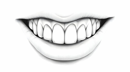 Naklejka premium drawing teeth illustration