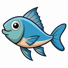 vector illustration of a fish