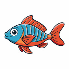 fish on a white background