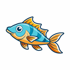 fish, sea, cartoon, water, animal, vector, illustration, ocean, aquarium, fishing, nature, underwater, art, tropical, aquatic, goldfish, marine, drawing, wildlife, swimming, fishes, cute, animals, car
