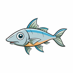 vector illustration of a fish