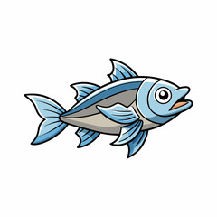 vector illustration of a fish