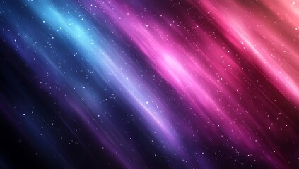 Obraz premium Cosmic Nebula Vibrant Pink Blue Light Streaks.