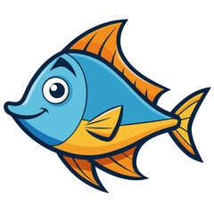 vector illustration of a fish