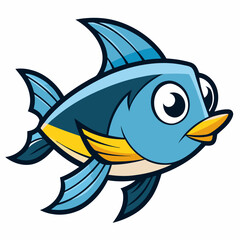 Fototapeta premium vector illustration of fish