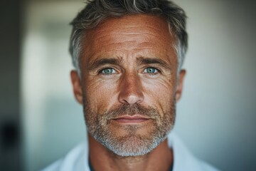 Authentic Mature Professional Portrait Silver Fox Aesthetic Capturing Confidence, Leadership, and Modern Masculinity in High-Resolution Corporate Branding