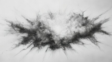 Obraz premium Abstract charcoal explosion