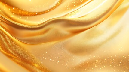 Obraz premium Gold liquid fabric texture