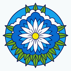 abstract flower vector illustration