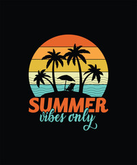 Fototapeta premium Summer Vibes Only T-Shirt
