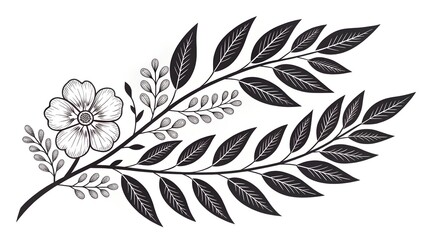 Fototapeta premium Square Icon With Olive Branches Wreath 