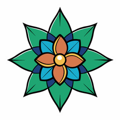 vector illustration of a flower