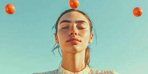 International Jugglers Day Zen Flow Mastery - Mindful Performance Art Revealing Cognitive Skill, Focus, and Creative Expression for Gen Z Talent Development