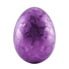 3d easter purple color egg decoration transparent background icon